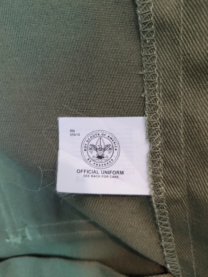 Vtg Boy Scouts of America Cargo Pants Mens 44x26 (40x26) Green Official Uniform - Image 4 of 4