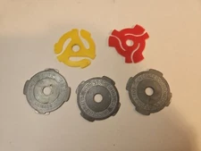 45 RPM Record Insert Adapters 3Metal And 2Plastc- Vintage - Webster Chicago Corp