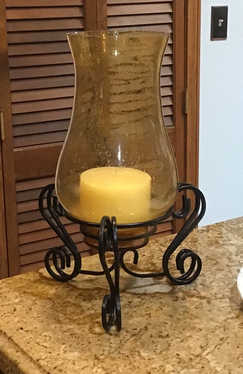 Large glass candle sticks outlet