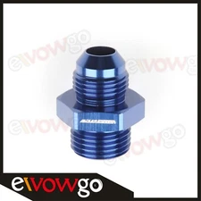 US SHIP AN8 -8AN Male Flare To 1/2" BSP BSPP Straight Fuel Fitting Aluminum Blue