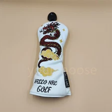 Chinese Dragon Embroidery Golf Driver /Fairway Wood/Hybrid Club Cover Choice