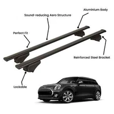 2 Pcs Black Roof Rack Cross Bars For MINI F54 CLUBMAN SW 2015-