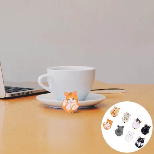 8Pcs Cats Micro Landscape Animal Miniature Garden Ornaments Cat Figurine Statue - Bild 6 von 13