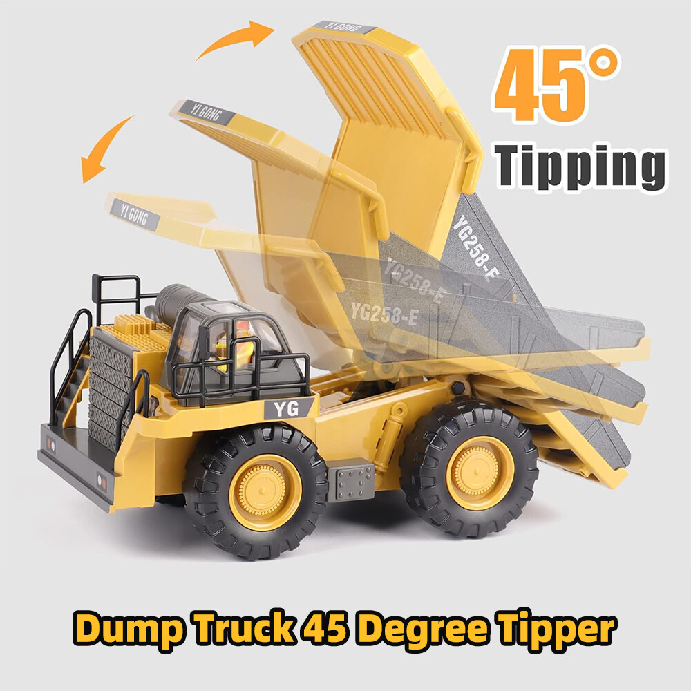 2.4G RC Excavator Bulldozer Dump Truck Engineering Vehicle for