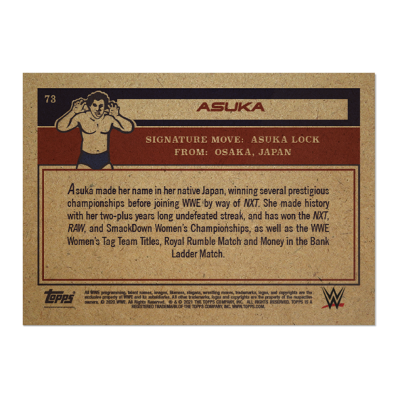 TOPPS WWE LIVING SET #73 ASUKA | eBay