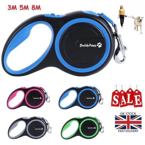 Retractable Dog Lead Extendable Training Dog Pet Leads Leash Cord 3