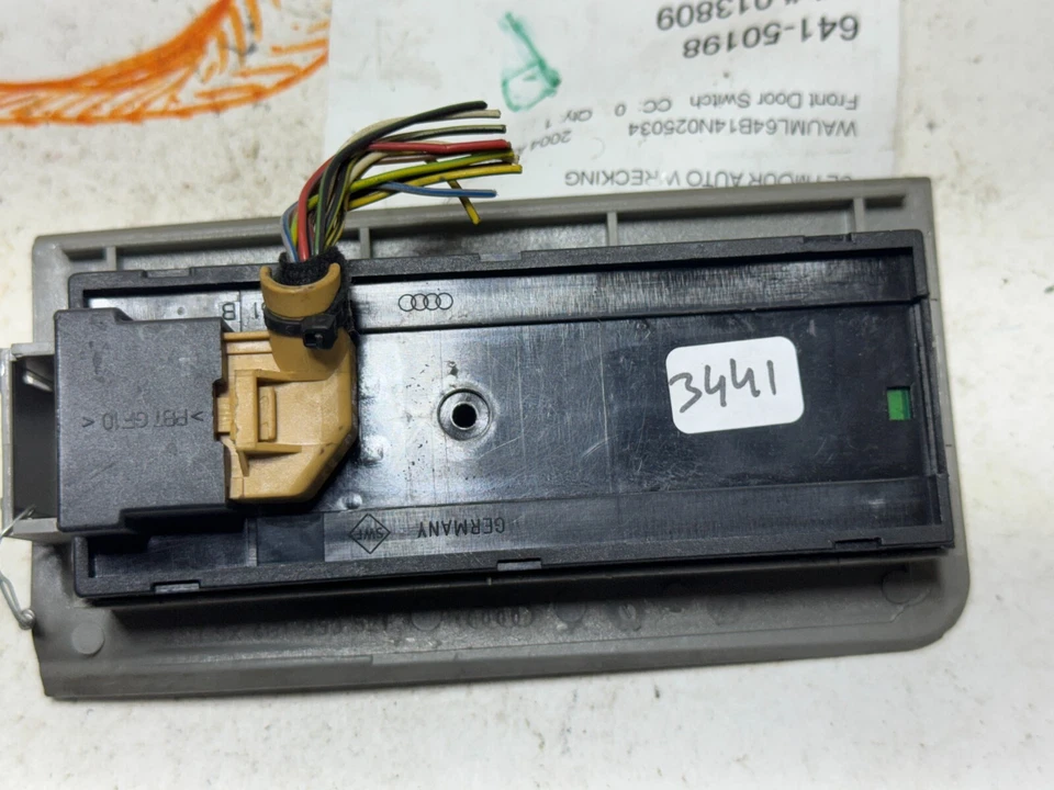 2000-2004 AUDI A6 FRONT LEFT MASTER POWER WINDOW CONTROL SWITCH OEM - Image 2 of 4