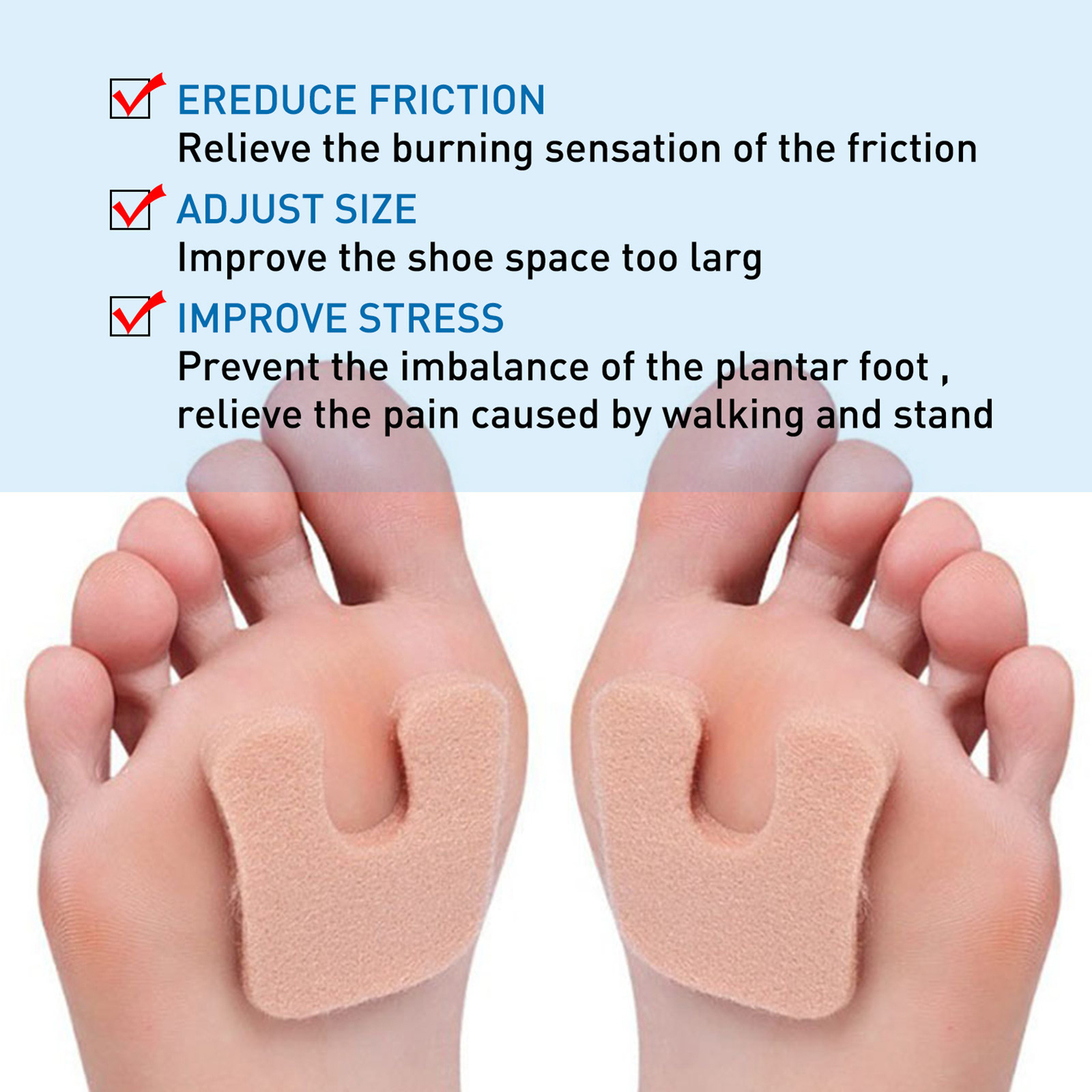 48pcs/box Callus Pads Shock Absorption Pain Relief Foot Pain Care ...