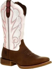 Durango® Ladies Rebel PRO™ Trail Brown & White Leather 12" Western Boot DRD0392