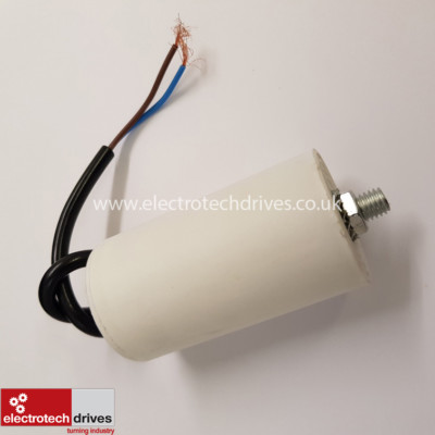 3 UF 450V ELEKTROMOTOR LAUFKONDENSATOR MIT KABEL & SCHRAUBE
