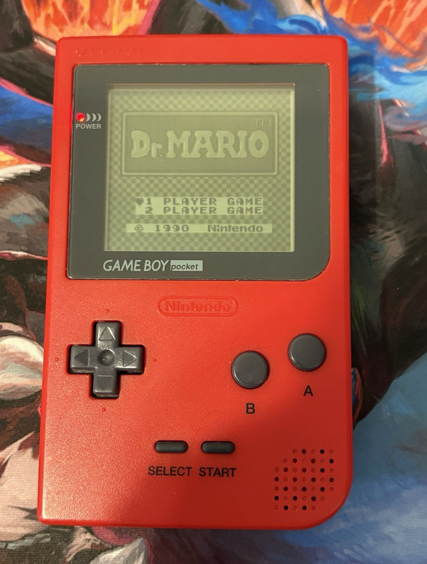 Nintendo Game Boy Pocket MGB-001 Red Handheld  Authentic  Tested Working. Mint
