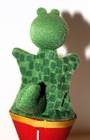 Vtg CONE PUPPETS on WOOD STICK Alligator & Monkey POP UP 2 Peekaboo Kids Toy — photo 7