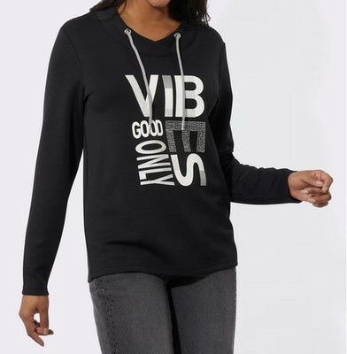 279750 Witt Weiden Damen Shirt langarm Sweat Sweatshirt schwarz Gr. 38 NEU