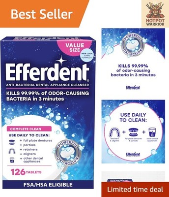 Oxi-Action Effervescent Cleaner Tablets - Kills 99.99% Bacteria in 3 Minutes
