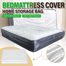 Queen King Mattress Bag for Moving and Storage 3.2 Mil Thick Plastic Cover Home