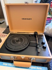 Crosley Cruiser Plus Vinyl Record Player wall plug in with 4 Records Included