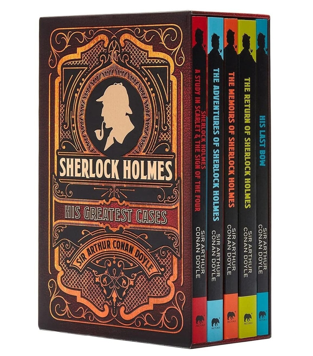 Sherlock Holmes His Greatest Cases 5 Books Paperback Set - By