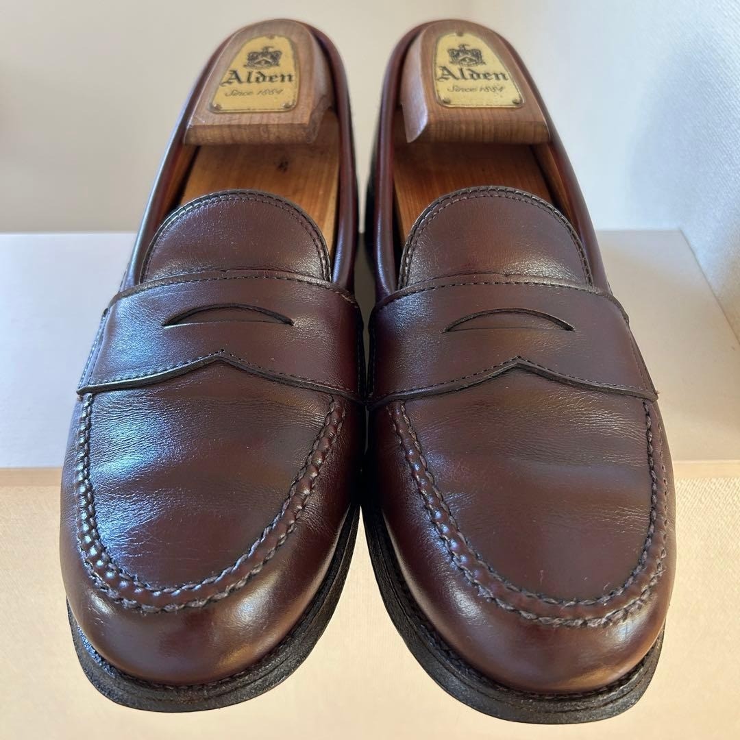 Alden 984 Burgundy Calfskin LHS / Penny Loafer