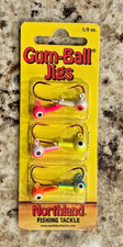 Northland Fishing Tackle Gum-Ball Jigs 1/8 oz. GBJ3-6-99, 6-Pack Various Colors