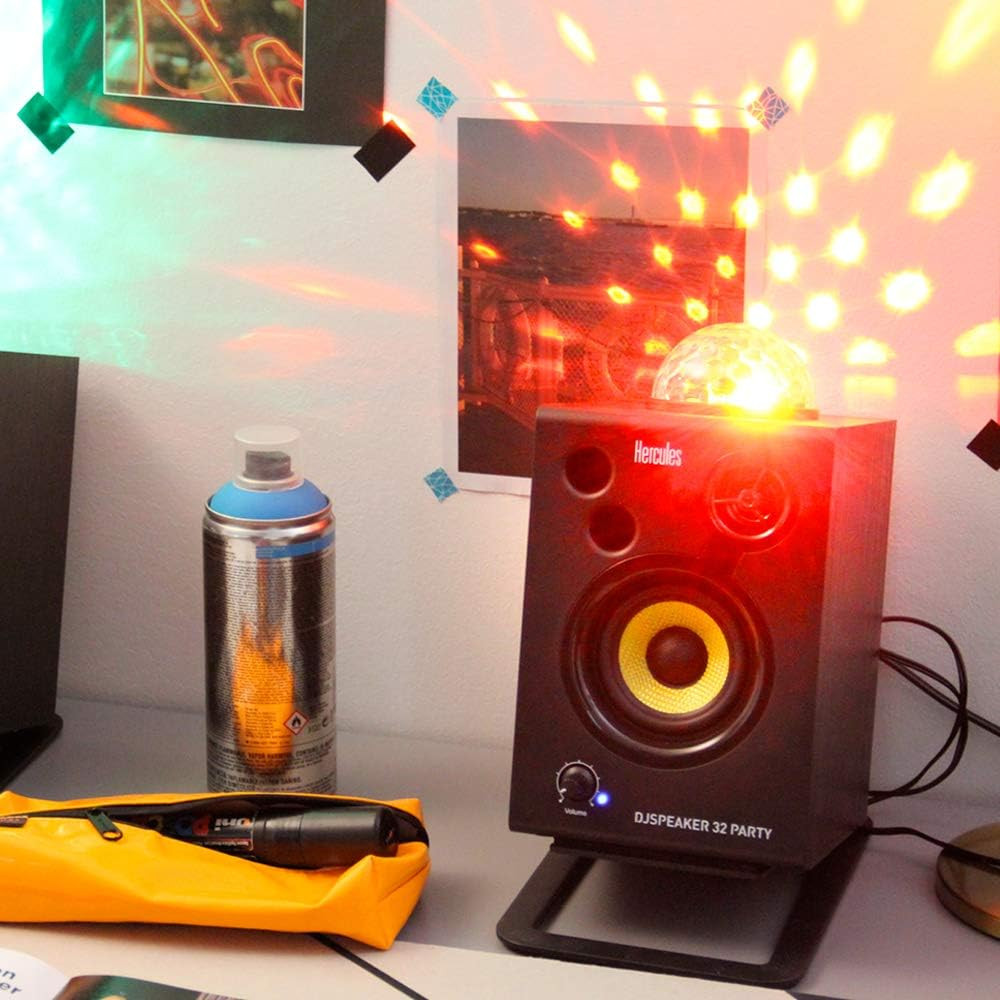 Djspeaker 32 Party | 15-Watt RMS Monitor Speakers with Tempo-Synced Light Show