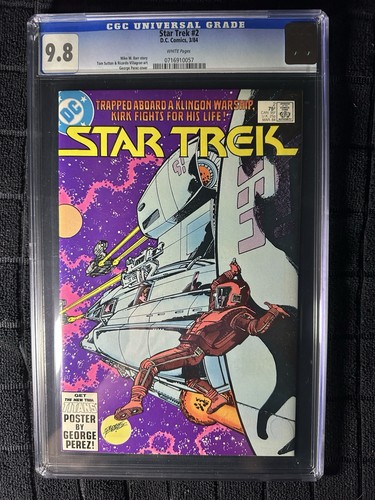 🟦Star Trek #2 CGC 9.8 1984  1 of 17 LIQUIDATING 50 YEAR PEDIGREE COLLECTION {B}