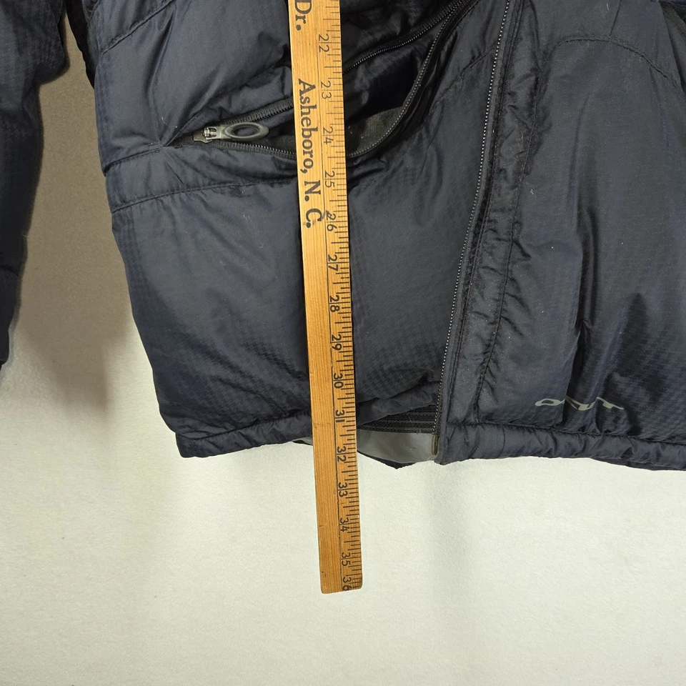 Vtg Oakley Hydro Fuel 4 Goose Down Puffer Jacket Mens XXL Black Y2k Hooded Snow - Image 3 of 4