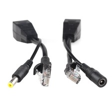 12V POE Adapter Cable Cord RJ45 Injector Splitter Network Power over Ethernet K