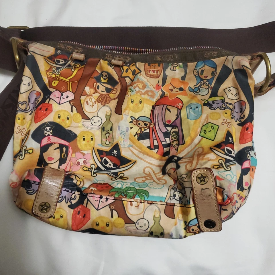 Bolso Bandolera Playa Lesportsac Tokidoki Bambinone Spiaggia Cartera Foto 4 de 4