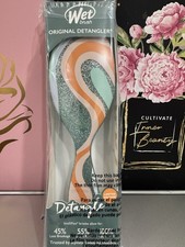 Wet Brush Original Detangler   Limited Edition Glitter Vortex Teal   New in Box