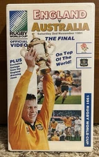 1991 Rugby World Cup Final: England V. Australia VHS Tape - Used And Rewound