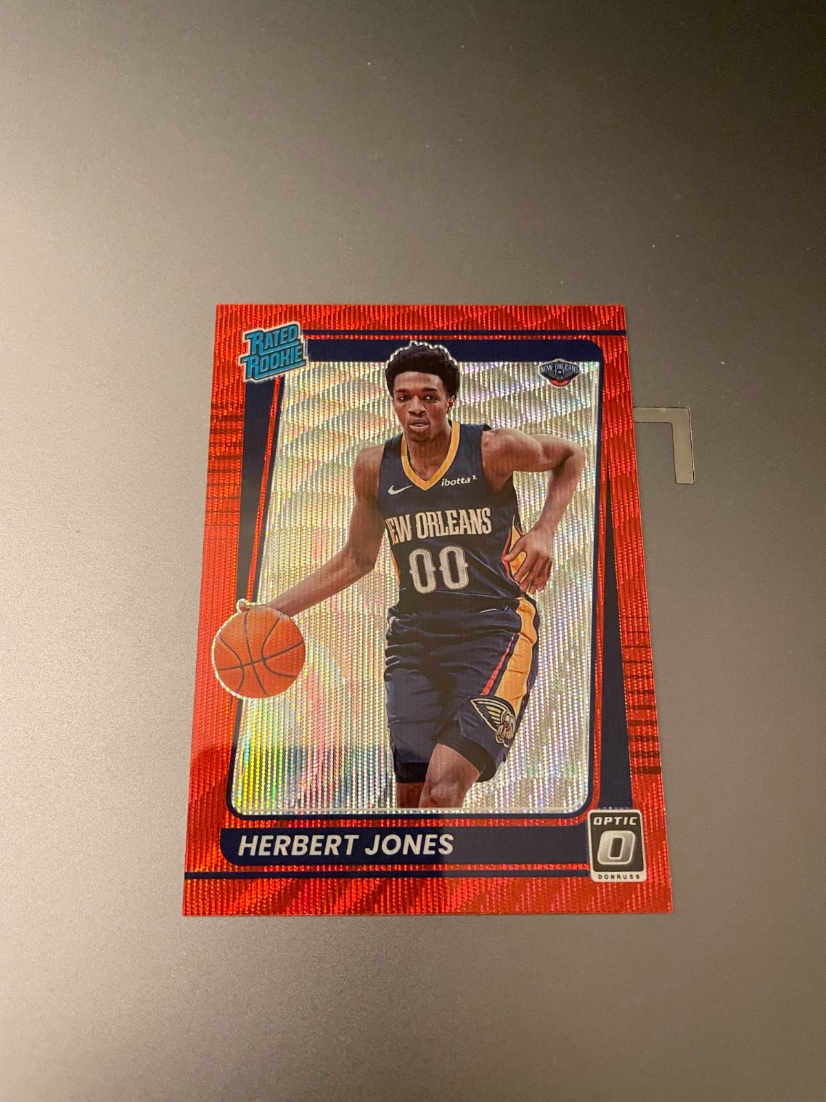 2021-22 Panini Optic Herbert Jones Rated Rookie Red Wave Prizm #157