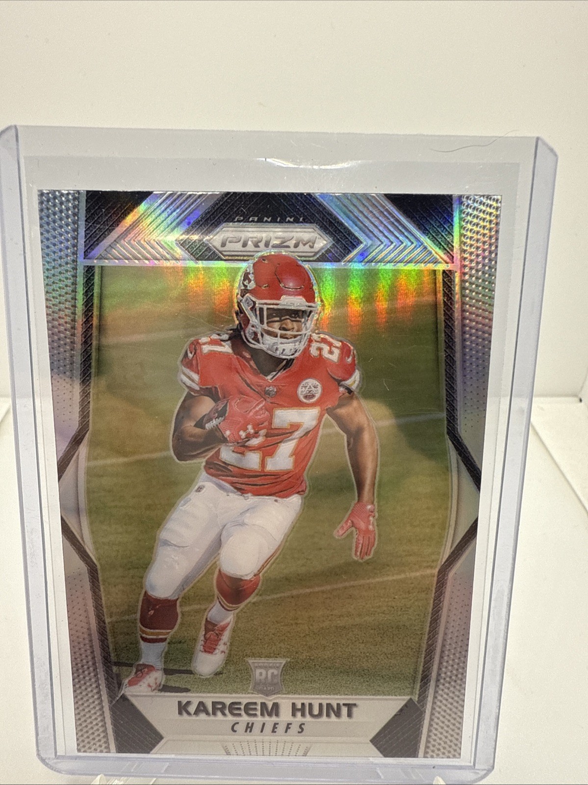 2017 Panini Prizm - Rookies Kareem Hunt #253 Silver Prizm (RC)