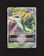 Carta Pokemon Serperior VSTAR 008/195 Silver Tempest rara Holo VSTAR quasi nuova