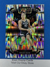 2024 #75 Kelsey Plum Panini WNBA Select Concourse Silver Flash Prizm Aces