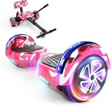 LIEAGLE Scooter Seat Attachment, Adjustable Frame Length Scooter Go Kart Combo, 