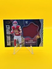 2024 Illusions Luke McCaffrey RC Jersey Instant Impact Rookie Commanders