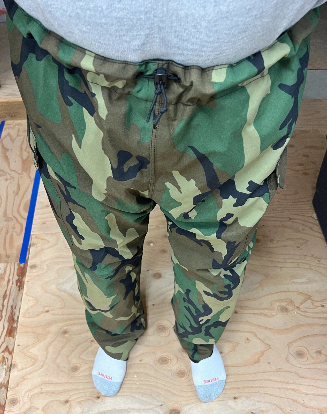 Tactical Watershed Delta Gortex Rain Pants Size XL Camo/Black Reversible