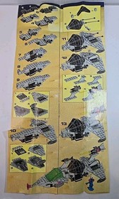 LEGO Space:Gamma V Laser Craft (6891) 95% Complete With Mini Figure Instructions