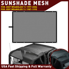 Bikini Top Sunshade Mesh Sun Shade Cover Soft Top Anti-uv For Jeep Wrangler Tj