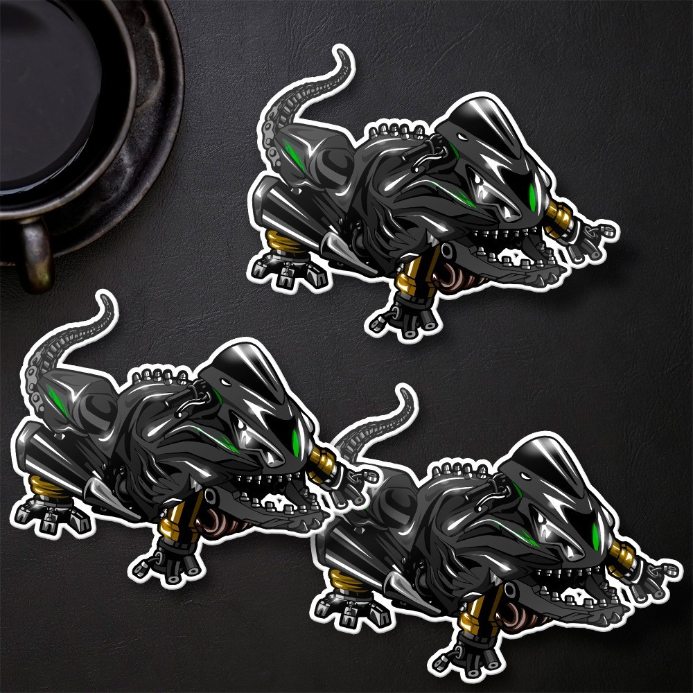 Kawasaki ZX14R Lizard 2012-2025 Stickers - Set of 3 KissCut