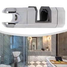 Adjustable Size Chrome Shower Rail Head Holder for 15mm 30mm Slide Bars