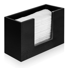 Paper Towel Dispenser Countertop Black Paper Towel Holder Bathroom Toilet Woo...