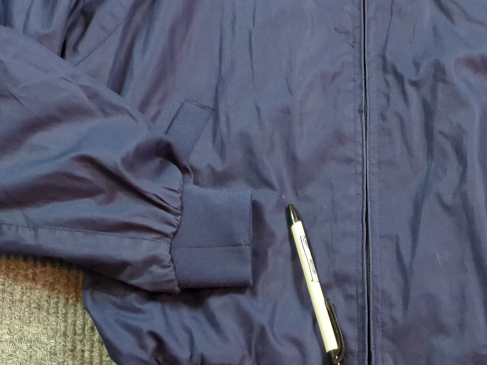 Винтажный членов только куртка мужская 38 синий ретро мод Bomber хлопковая смесь - Изображение 4 из 4