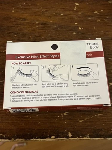 ✨ KISS Mink Effect Super Charged Body TCC02 False Eyelashes 1 Pair image 2