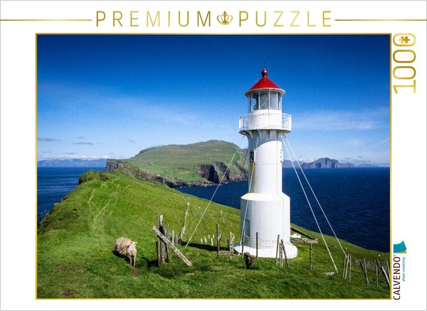 Calvendo Puzzle Lighthouse On Mykines, Faroe Islands | 1000 Pieces, Finished Siz-image