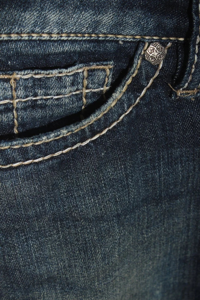 SILVER JEANS 3/4 Jeans Damen Jeans Gr. DE 36 blau Casual-Look - Bild 4 von 4