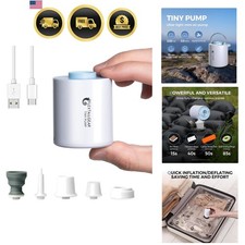Portable Air Pump for Inflatables, 2.82oz Classic Tiny Air Pump, Rechargeable...