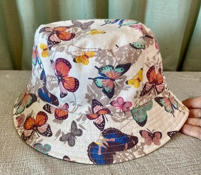 NICE Butterfly Theme Reversible Double-Sided Bucket Hat for Men & Women