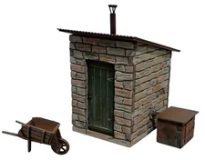1:43-1:48 Scale Smokehouse Kit O/On30/Oe/On2/On18/O9 Narrow Gauge Hut Shed Cabin