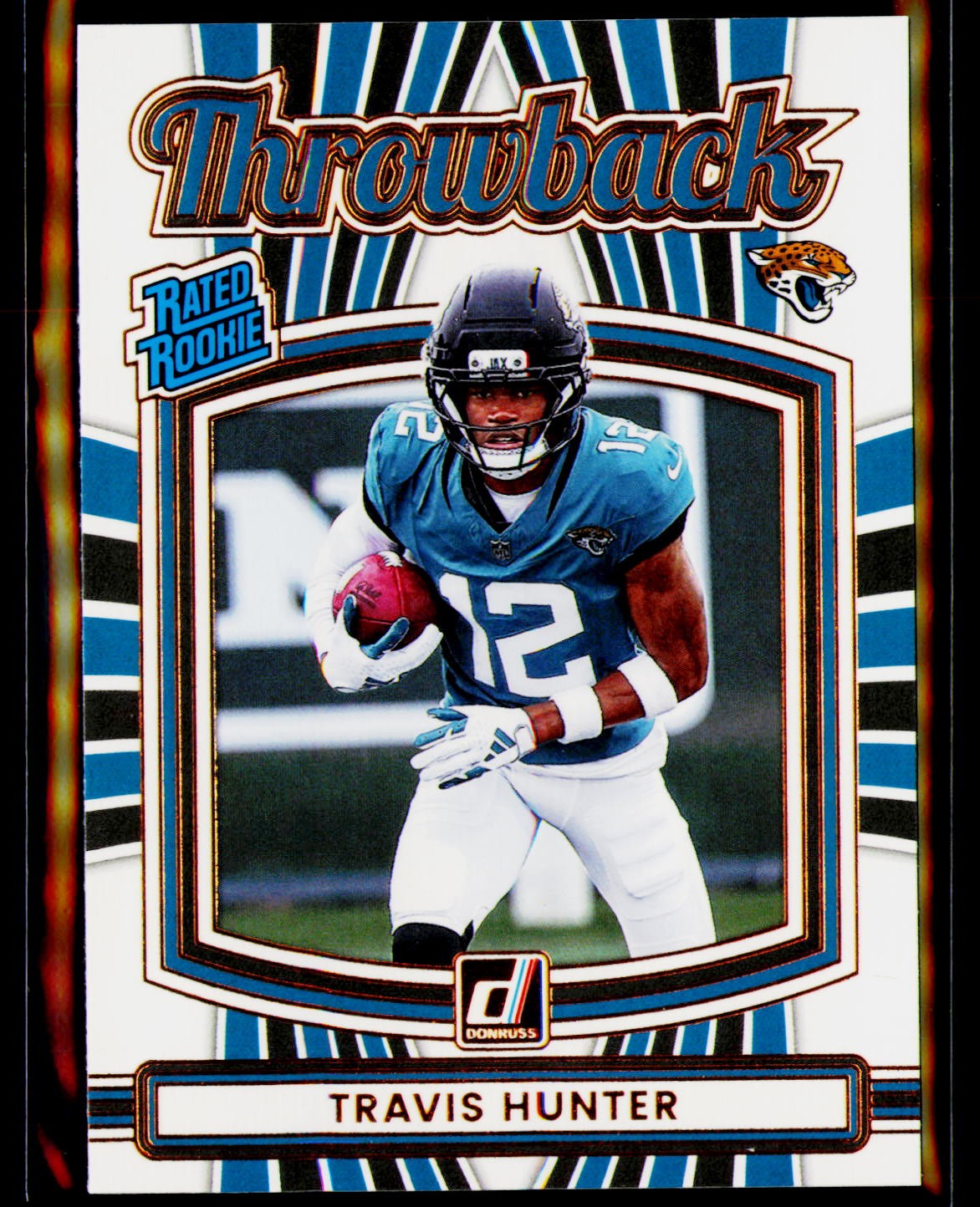 2025 Donruss #3 Travis Hunter Rated Rookies Throwback